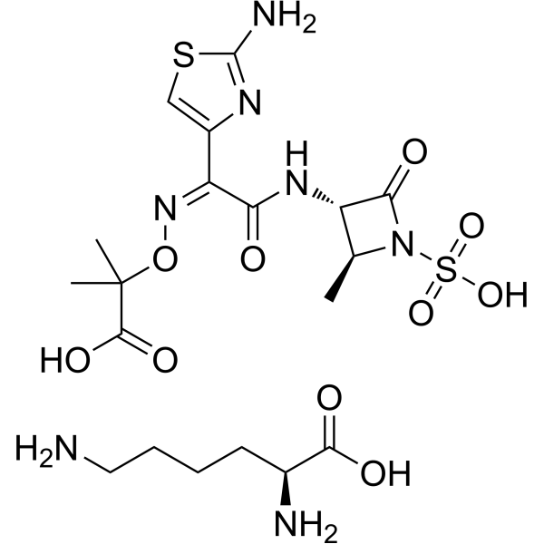 Aztreonam (lysine) Chemical Structure