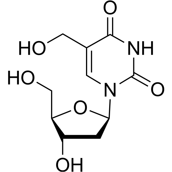5-Hydroxymethyl-2'-deoxyuridine Chemical Structure