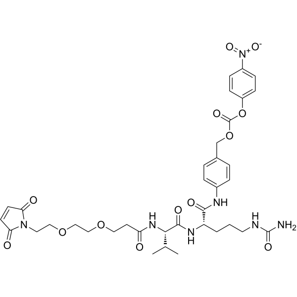 Mal-PEG2-VCP-NB Chemical Structure