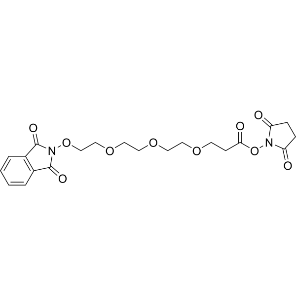 NHPI-PEG3-C2-NHS ester Chemical Structure