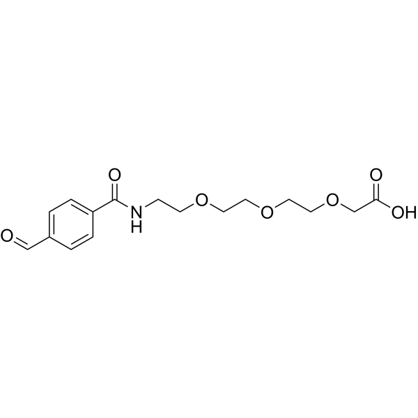 Ald-Ph-amido-PEG3-C-COOH Chemical Structure