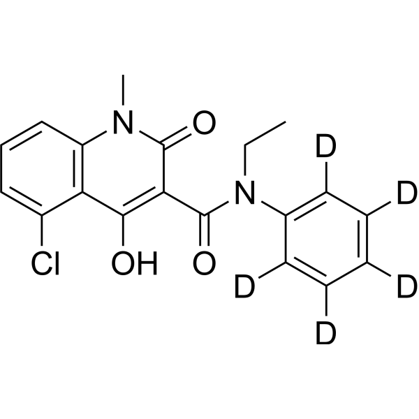 Laquinimod-d<sub>5</sub> Chemical Structure