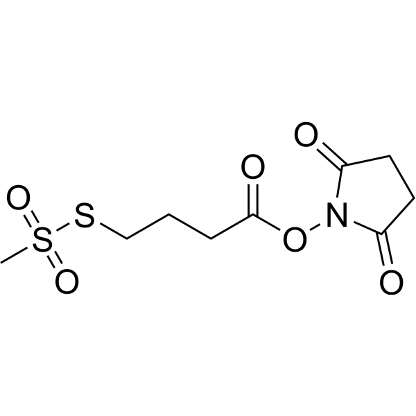 N-Succinimidyloxycarbonylpropyl methanethiosulfonate Chemical Structure