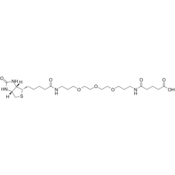 Biotinyl-NH-PEG<em>3</em>-<em>C3</em>-amido-<em>C3</em>-COOH
