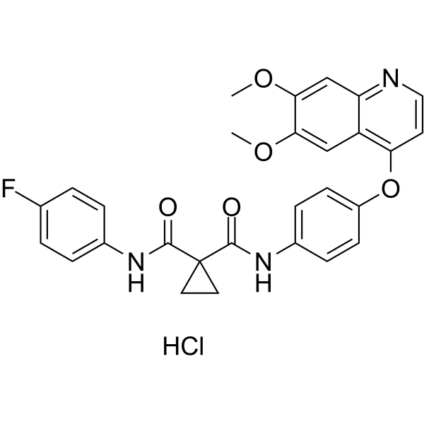 Cabozantinib hydrochloride Chemical Structure
