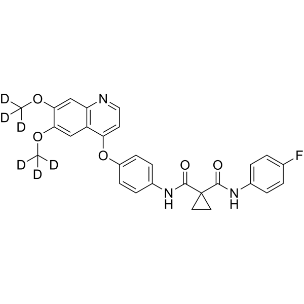Cabozantinib-d<sub>6</sub> Chemical Structure