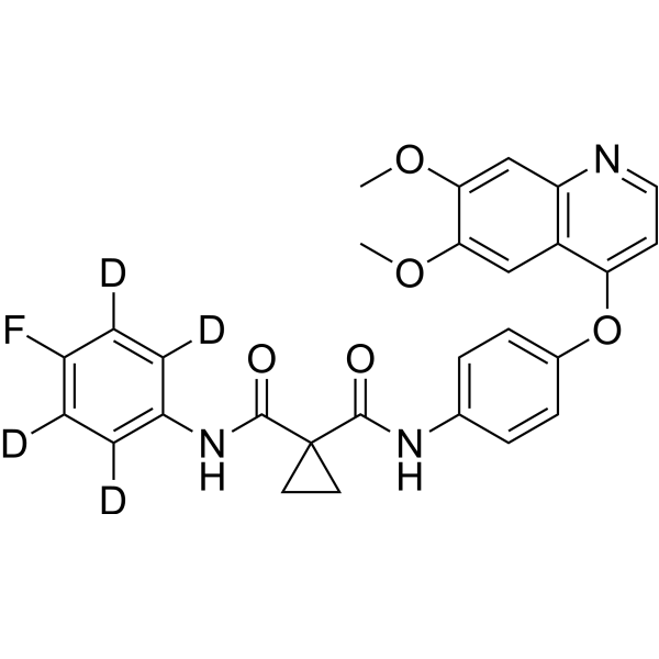 Cabozantinib-d<sub>4</sub> Chemical Structure