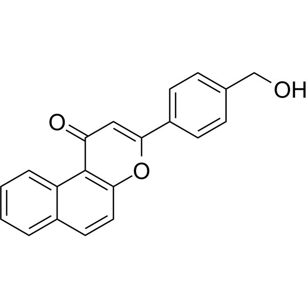 β-Naphthoflavone-CH2-OH Chemical Structure