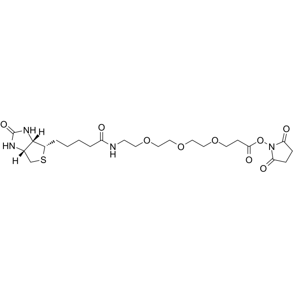 Biotin-PEG3-NHS ester Chemical Structure