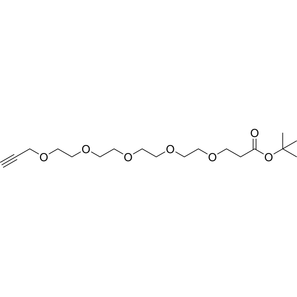 Propargyl-PEG4-CH2CH2-Boc Chemical Structure