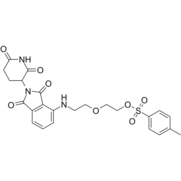 Pomalidomide-PEG2-Tos Chemical Structure