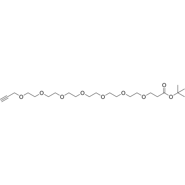 Propargyl-PEG7-Boc Chemical Structure