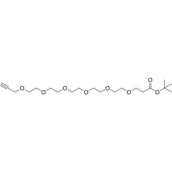 Propargyl-PEG6-Boc Chemical Structure