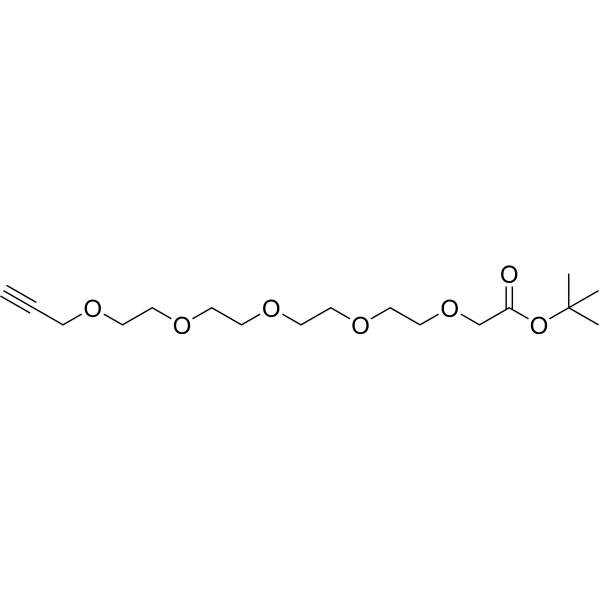 Propargyl-PEG4-O-C1-Boc Chemical Structure