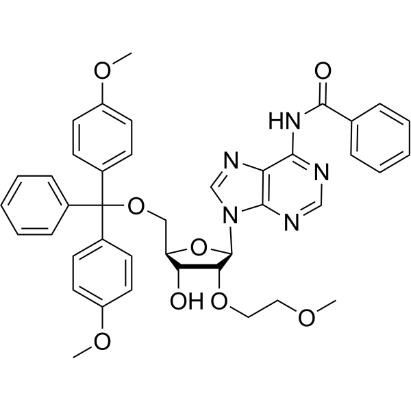 N-Benzoyl-5'-O-dmtr-2'-O-(2-methoxyethyl)-adenosine Chemical Structure