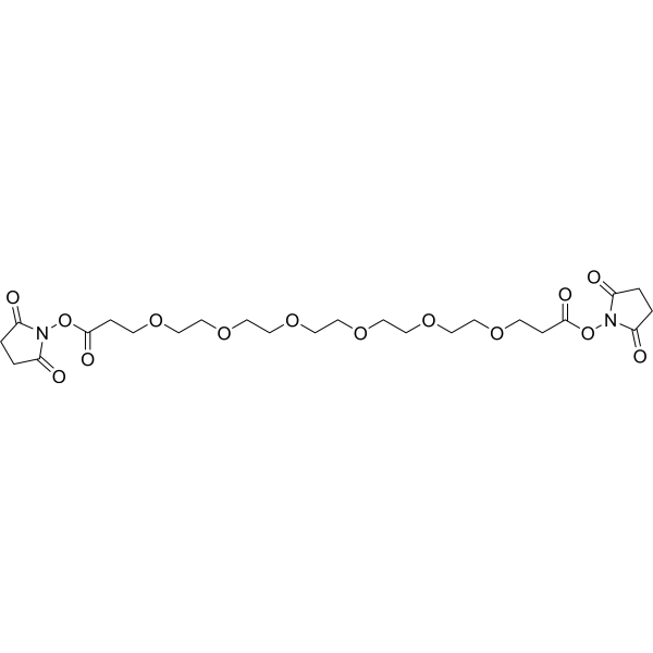 Bis-PEG6-NHS ester Chemical Structure