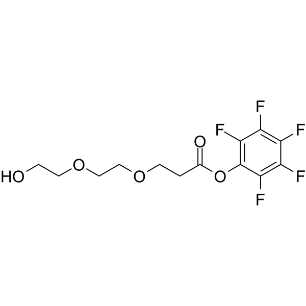 Hydroxy-PEG2-C2-PFP ester Chemical Structure