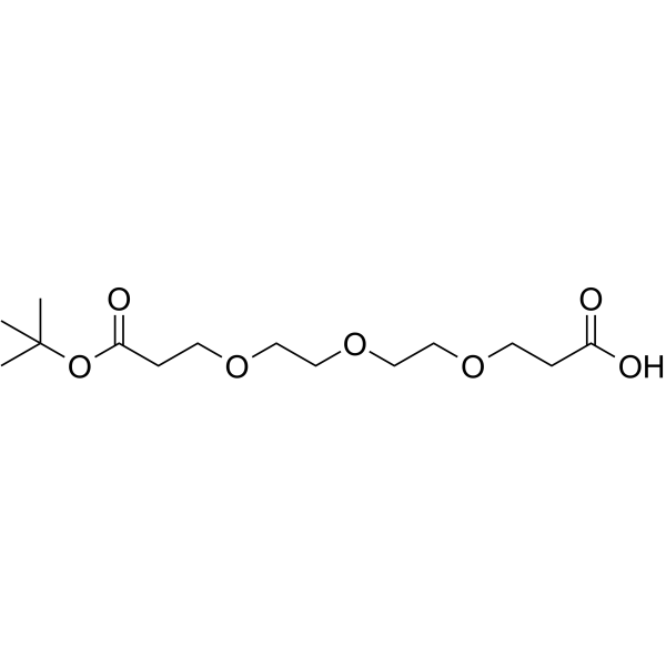 Acid-PEG3-C2-Boc Chemical Structure