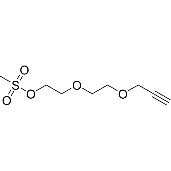 Propargyl-PEG2-MS Chemical Structure