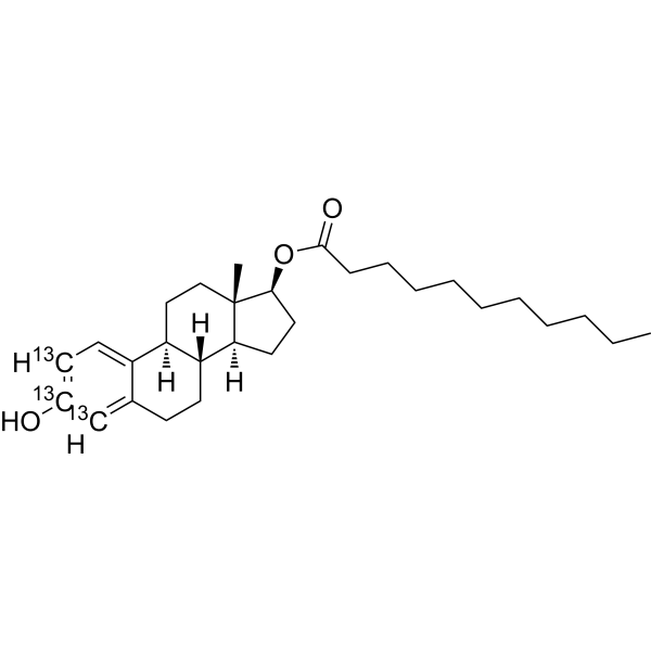 Estradiol undecylate-<sup>13</sup>C<sub>3</sub> Chemical Structure