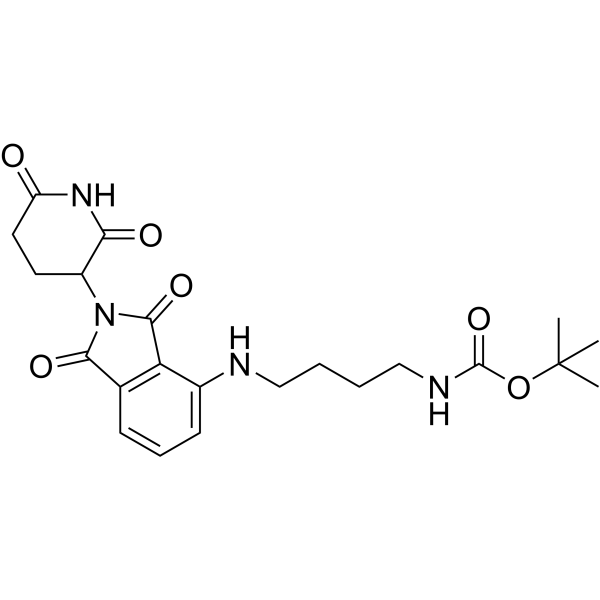 Thalidomide-NH-C4-NH-Boc Chemical Structure