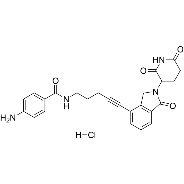 Lenalidomide-propargyl-<em>C</em>2-amido-Ph-NH2 hydrochloride