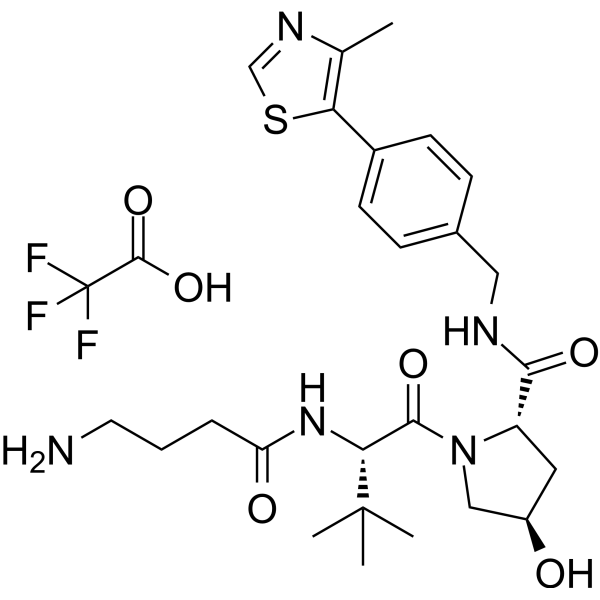 (S,R,S)-AHPC-C3-NH2 TFA Chemical Structure