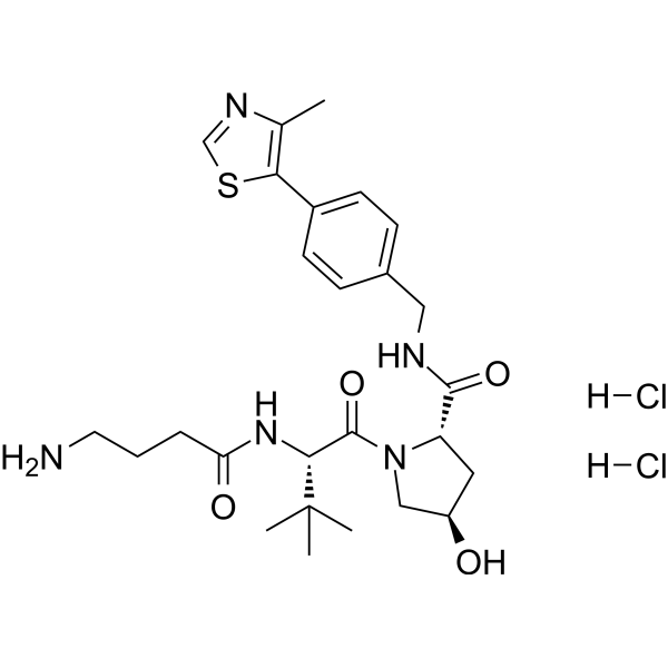 (S,R,S)-AHPC-C3-NH2 dihydrochloride Chemical Structure