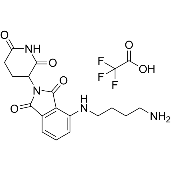 Thalidomide-NH-C4-NH2 TFA Chemical Structure