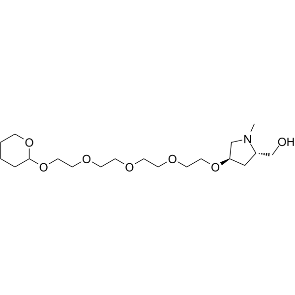 THP-PEG4-Pyrrolidine(<em>N</em>-Me)-CH<em>2</em>OH