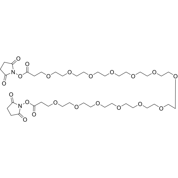 Bis-PEG13-NHS ester Chemical Structure