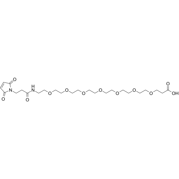 Mal-amido-PEG7-acid Chemical Structure