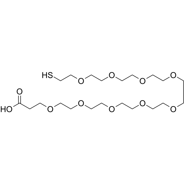 HS-PEG9-CH2CH2COOH Chemical Structure