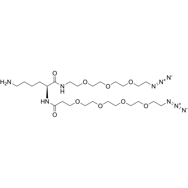 NH2-C5-PEG4-<em>N</em>3-<em>L</em>-Lysine-PEG3-<em>N</em>3