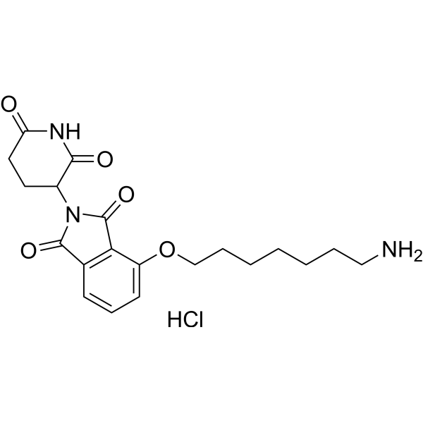 Thalidomide-4-O-C7-NH2 hydrochloride Chemical Structure