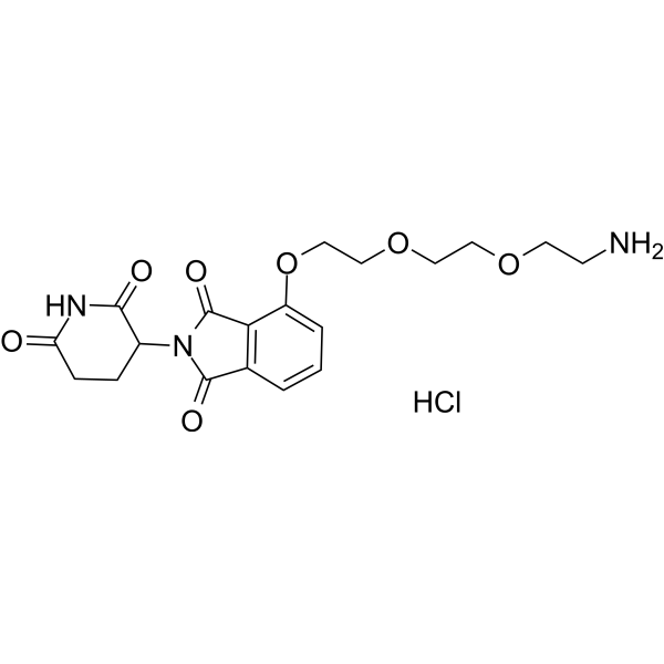Thalidomide-PEG3-NH2 hydrochloride Chemical Structure