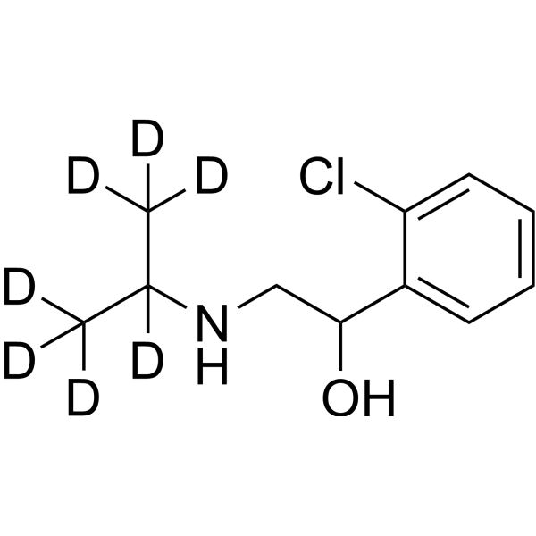 Clorprenaline-d<sub>7</sub> Chemical Structure