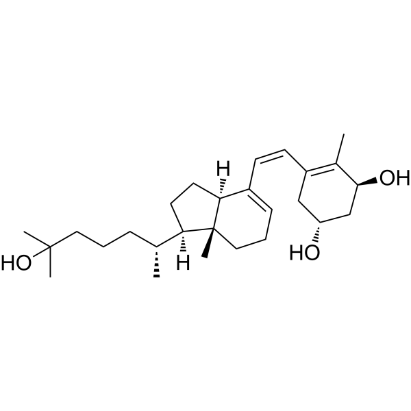 1α,25-Dihydroxyprevitamin D3 Chemical Structure