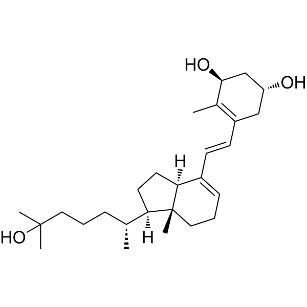 (E)-1α,25-Dihydroxyprevitamin D3 Chemical Structure
