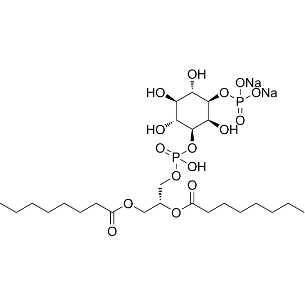 PtdIns-(3)-P1(1,2-dioctanoyl) sodium Chemical Structure