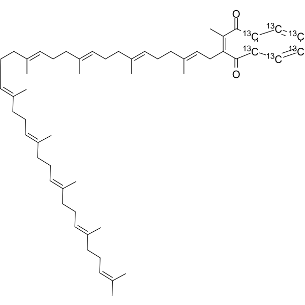Menaquinone-9-<sup>13</sup>C<sub>6</sub> Chemical Structure