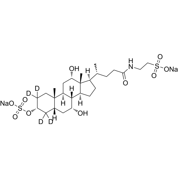 Taurocholic acid 3-sulfate-<em>d4</em> disodium