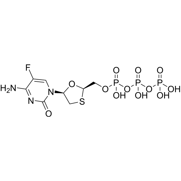 Emtricitabine triphosphate Chemical Structure