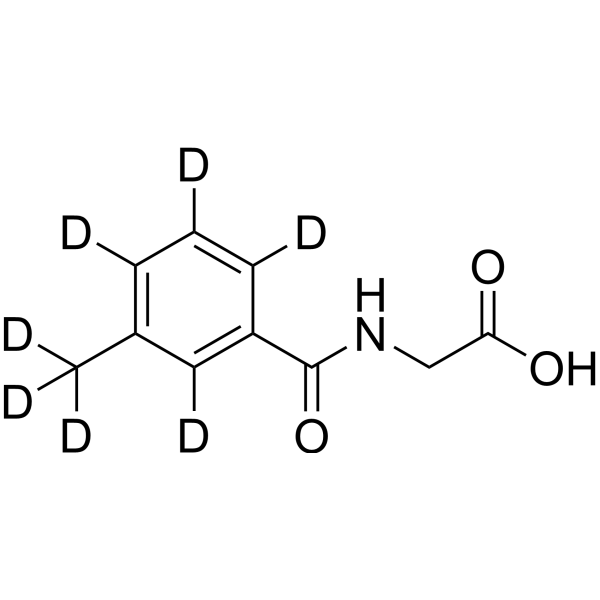 3-Methyl Hippuric acid-d<sub>7</sub> Chemical Structure