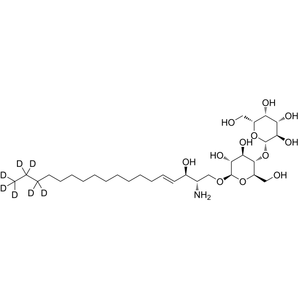 Lactosyl-C18-sphingosine-d<sub>7</sub> Chemical Structure