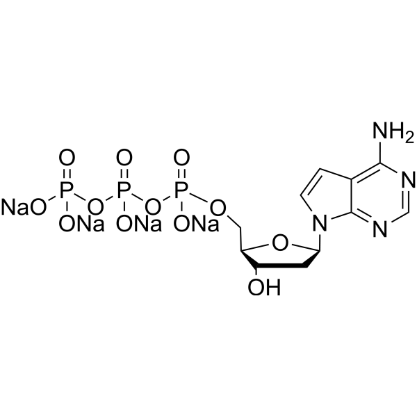 2'-Deoxytubercidin 5'-triphosphate sodium Chemical Structure