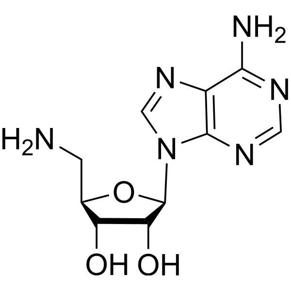 5'-Amino-5'-deoxyadenosine Chemical Structure