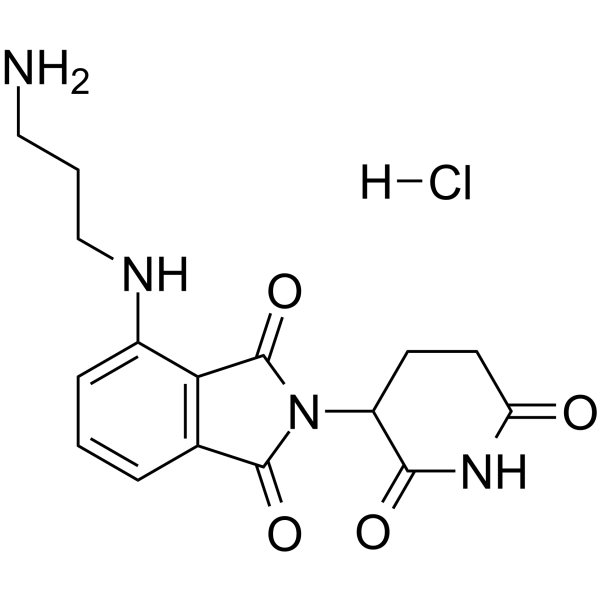 Pomalidomide-C3-NH2 Chemical Structure