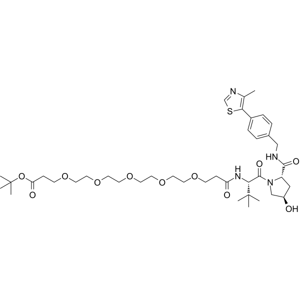 (S,R,S)-AHPC-PEG5-Boc Chemical Structure