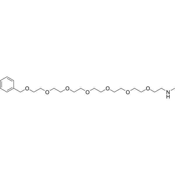 Methylamino-PEG7-benzyl Chemical Structure